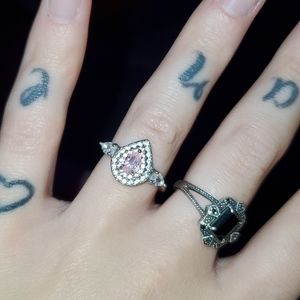 Sterling Silver Pink Ring